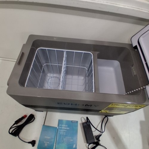 EUHOMY ELECTRIC COOLER CAR REFRIGERATOR WITH BLUETOOTH APP CONTROL - 12V/24V DC - 47QT - BLACK/GREY - (MODEL: CF-45)) image 4