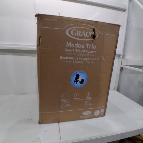 GRACO MODES TRIO TRAVEL SYSTEM 3-IN-1 BABY STROLLER AND CAR SEAT COMBO - 4-35LB - RIORDAN - (MODEL-2239999) image 9