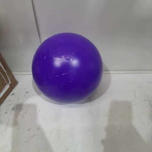 JOLLY PETS PUSH-N-PLAY DOG BALL- 10" - PURPLE image 2