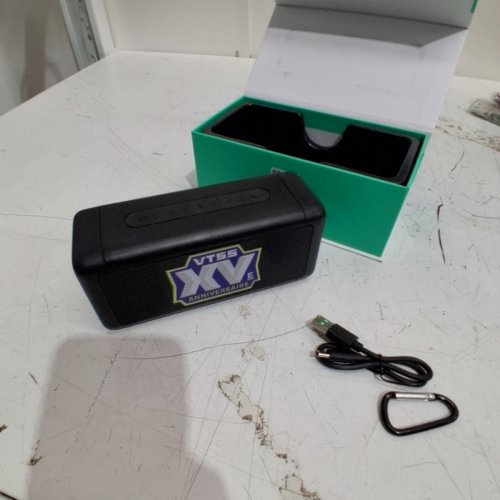 SOUND WEDGE MAGNETIC OUTDOOR PORTABLE SPEAKER - OURS IS CUSTOMIZED - BLACK (MODEL : 7195-71BK) image 4