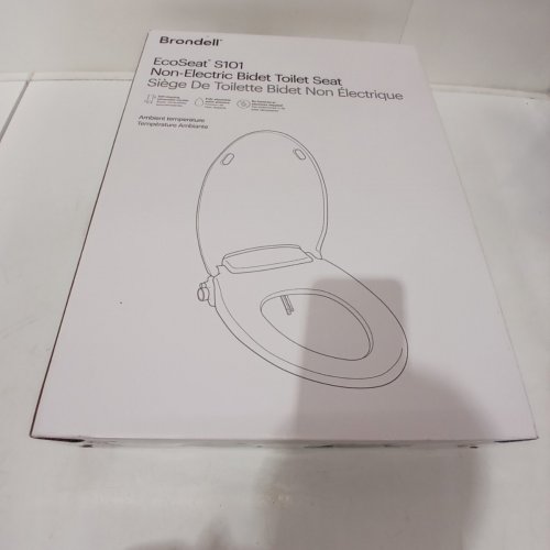 BRONDELL ECOSEAT S101 NON-ELECTRIC SLOW-CLOSE BIDET TOILET SEAT - ROUND - WHITE (MODEL: CANS101 EW) image 2