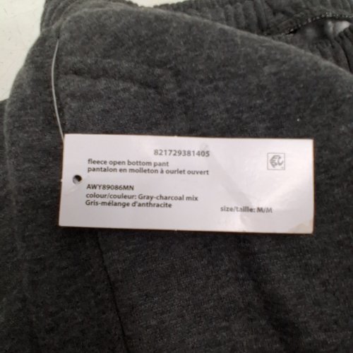 MEN'S ATHLETIC WORKS FLEECE PANTS - CHARCOAL GREY (STYLE: 6000198117368) image 4