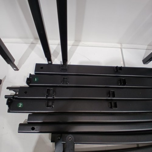 ZINUS LORELEI PLATFORMA BED FRAME WITH METAL SLAT SUPPORT - 14" - QUEEN - BLACK (MODEL: OLB-SMPB-14QS) image 8