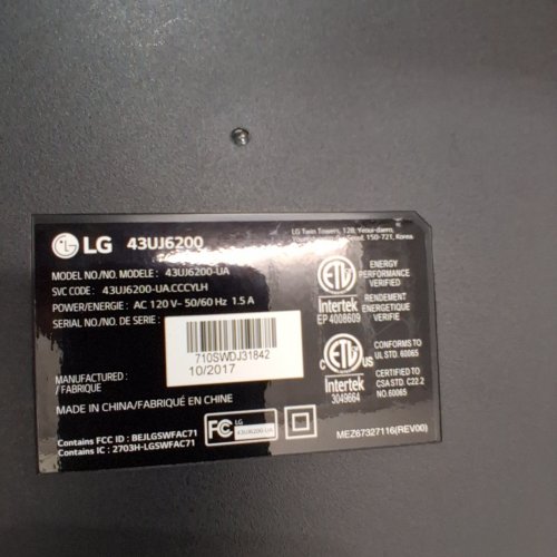 LG 4K UHD HDR SMART LED TV - 43" - - BLACK (MODEL: 43UJ6200) image 19