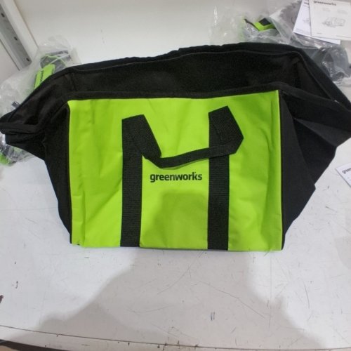 GREENWORKS TOOL BAG - LG -GREEN AND BLACK image 2
