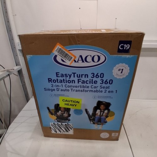 GRACO EASYTURN 360 2-IN-1 CONVERTIBLE CAR SEAT - CYRAN BLACK/GREY (MODEL: 2227897) image 5