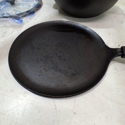 3PC TRAMONTINA PRE-SEASONED CAST IRON SET - 7QT (11") - BLACK (MODEL : 1901865) image 4