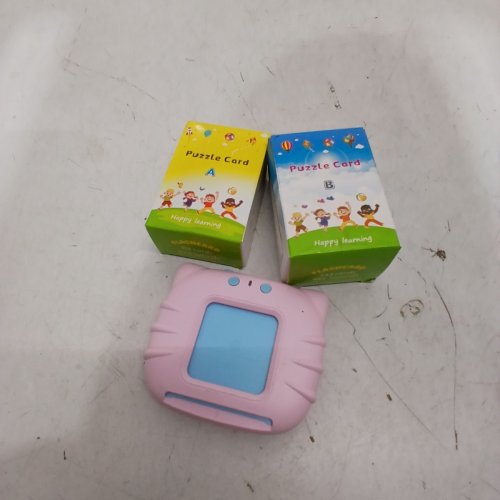 EDUCATIONAL ELECTRONIC ABC SIGHT WORD FLASH CARD READER FOR AGES 1-4 - PINK & BLUE image 2
