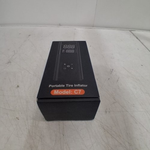 PORTABLE TIRE INFLATOR - 3-180PSI - BLACK (MODEL: C7) image 6