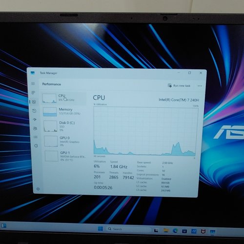 ASUS V16 GAMING LAPTOP - 16" | INTEL CORE 7 240H | 16GB RAM | 1TB SSD | RTX 3050 | 144HZ - BLACK - (MODEL: V3607VJ-AS74) image 4