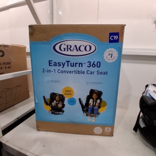 GRACO EASYTURN 360 2-IN-1 CONVERTIBLE CAR SEAT - CYRAN BLACK/GREY (MODEL: 2227897) image 8