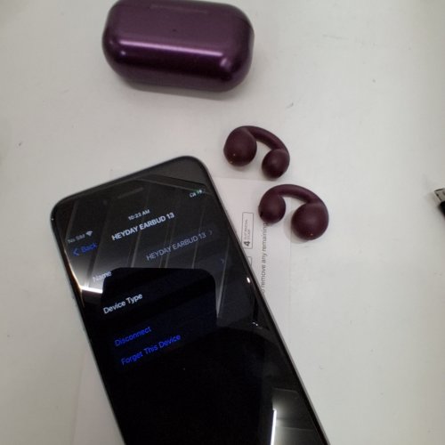 HEYDAY OPEN EAR WIRELESS BLUETOOTH EARBUDS - DEEP PURPLE (MODEL: OWS1) image 2