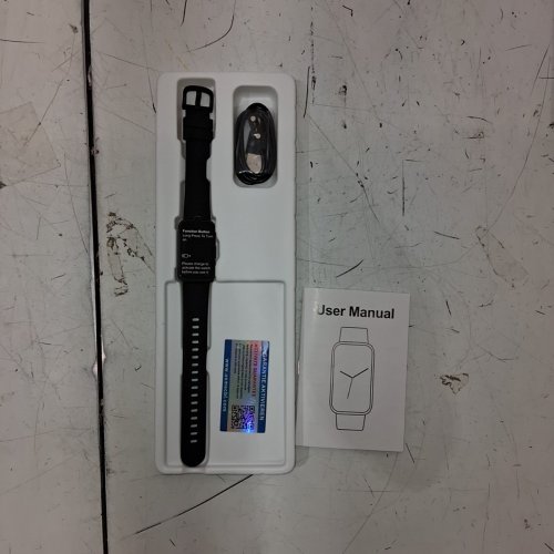 ADULT FITNESS TRACKER CALORIE COUNTER SMART BAND FOR ANDROID/IOS - 1.47" SCREEN, 5 V, 0.5W - BLACK (MODEL: T54) image 3