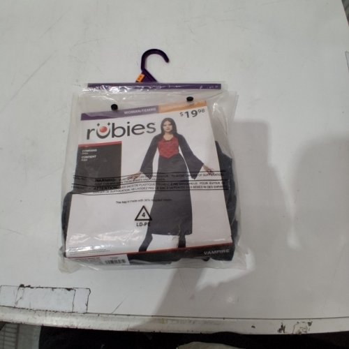 RUBIES VAMPIRE COSTUME DRESS - MEDIUM (8-10) - RED AND BLACK (STYLE: VAMPIRE) image 2