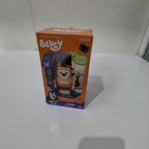 BLUEY HALLOWEEN BINGO INFLATABLE DECORATION - 26.3" TALL - ORANGE image 2