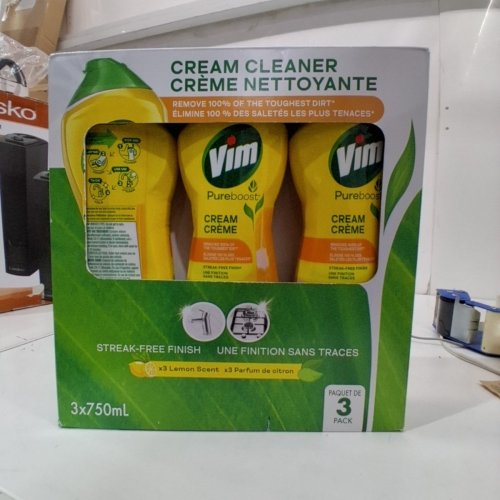3PK VIM PUREBOOST CREAM CLEANER - 750ML/EACH (MODEL: 2008633) image 2