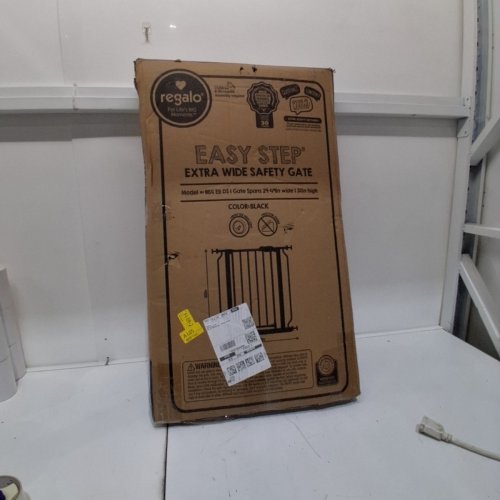 REGALO EASY STEP EXTRA WIDE SAFETY GATE - 29 - 49" X 30" - BLACK (MODEL: 1164 EB DS) image 3