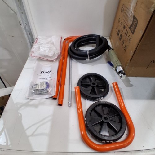 PORTABLE ABRASIVE BLASTING TANKABLE ABRASIVE BLASTING TANK, AIR SAND BLASTING KIT WITH 4 CERAMIC NOZZLES AND OIL-WATER SEPARATOR FOR PAINT, STAIN, RUST REMOVAL - 60-110PSI - 5GAL - ORANGE (MODEL: FF-Q901) image 2