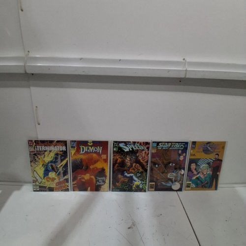 10 ASSTD DC COMIC BOOKS - STAR TREK THE NEXT GENERATION #4, #8, #25, STAR TREK #2, LOBO'S BACK #1, SPECTRE #5, #7, SUPERMAN MAN OF STEEL #21, THE DEMON #17, DEATHSTROKE THE TERMINATOR #24 - VARIOUS AUTHORS image 3