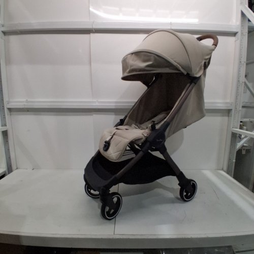 SILVER CROSS CLIC LIGHTWEIGHT TRAVEL STROLLER FOR NEWBORN TO TODDLER (0 TO 55 LBS.) AIRPLANE CABIN APPROVED, UPF50+ CANOPY - LATTE (MODEL:SX2334LT.UC) image 3