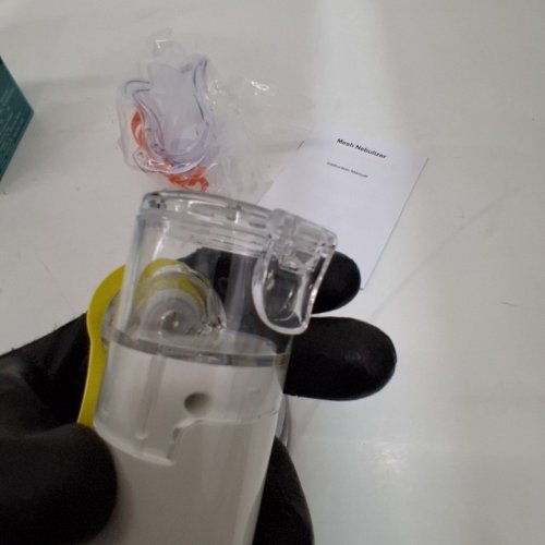 PORTABLE RECHARGEABLE MESH NEBULIZER WITH DIGITAL DISPLAY - PURPLE/WHITE image 5