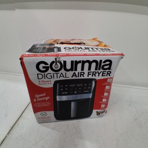 GOURMIA DIGITAL AIR FRYER WITH GUIDED COOKING PROMPTS - 3QT - BLACK/STAINLESS STEEL FINISH (MODEL:GAF326) image 6