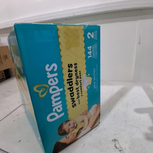 144PK PAMPERS SWADDLERS DISPOSABLE DIAPERS - SIZE 2 (10LBS -22LBS) image 3