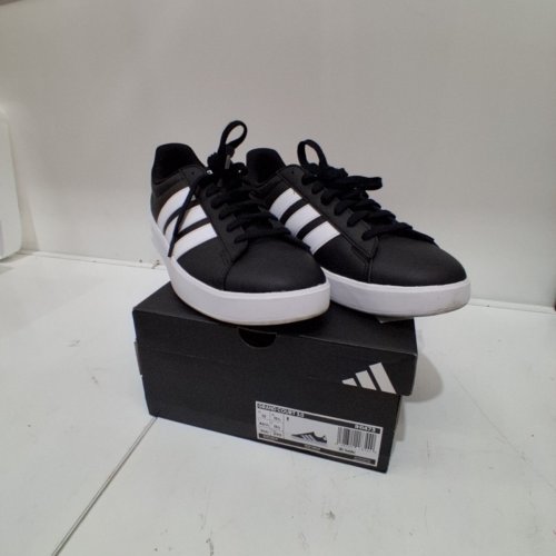 MEN'S ADIDAS GRAND COURT 3.0 shoes  - size 12 - BLACK / WHITE (STYLE: IH1473) image 2