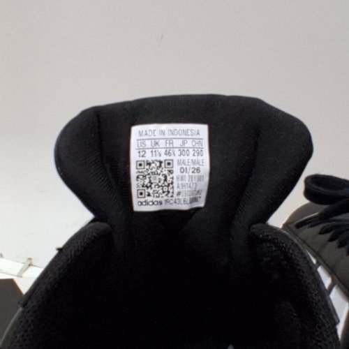 MEN'S ADIDAS GRAND COURT 3.0 shoes  - size 12 - BLACK / WHITE (STYLE: IH1473) image 4