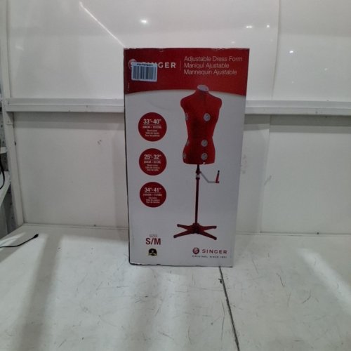 SINGER FEMALE ADJUSTABLE RED DRESS PINNABLE MANNEQUIN BODY TORSO - 30"-41"- RED image 4