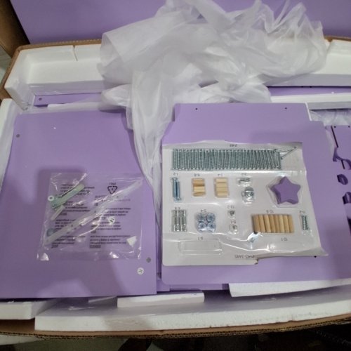 KID'S GARVEE VANITY TABLE & CHAIR SET WITH LED MIRROR - PURPLE/PRINCESS (MODEL : PHO_3445QHIX) image 6