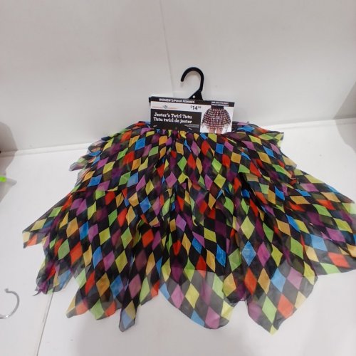WAY TO CELEBRATE! JESTER'S TWIRL TUTU - ONE SIZE FITS MOST - MULTICOLOUR image 2