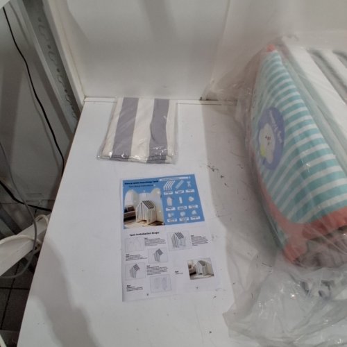 8PC RAXIPET ACRYLIC DOG PLAYPEN WITH A ROOF - WHITE image 3
