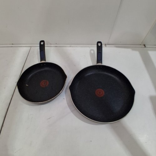2PC TFAL NON STICK FRYING AND SAUTE PAN COOKWARE SET - 9.6" AND 12" - BLACK (MODEL: B292S254) image 3