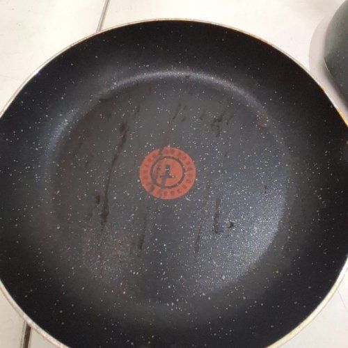 2PC TFAL NON STICK FRYING AND SAUTE PAN COOKWARE SET - 9.6" AND 12" - BLACK (MODEL: B292S254) image 6