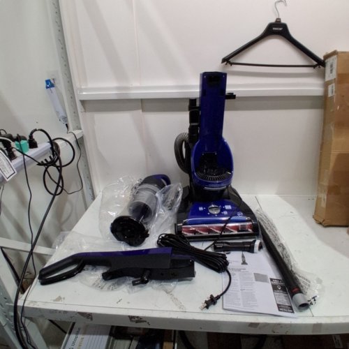 HOOVER WINDTUNNEL BAGLESS UPRIGHT VACUUM FOR PET HAIR/CARPET/HARD FLOOR - ERXTRAP LARGE CAPACITY - BLUE/BLACK/GREY (MODEL : UH71106VCA) image 3