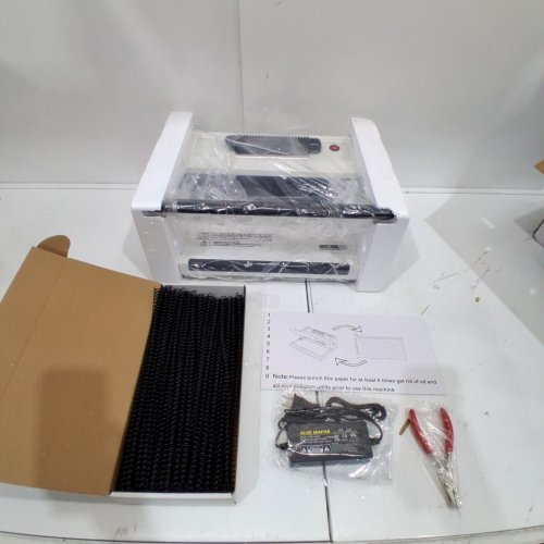 PROFESSIONAL COIL PUNCH & BINDING MACHINE WITH ELECTRIC COIL INSERTER - WHITE/BLACK (MODEL: S20) image 3