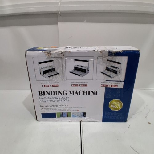PROFESSIONAL COIL PUNCH & BINDING MACHINE WITH ELECTRIC COIL INSERTER - WHITE/BLACK (MODEL: S20) image 5
