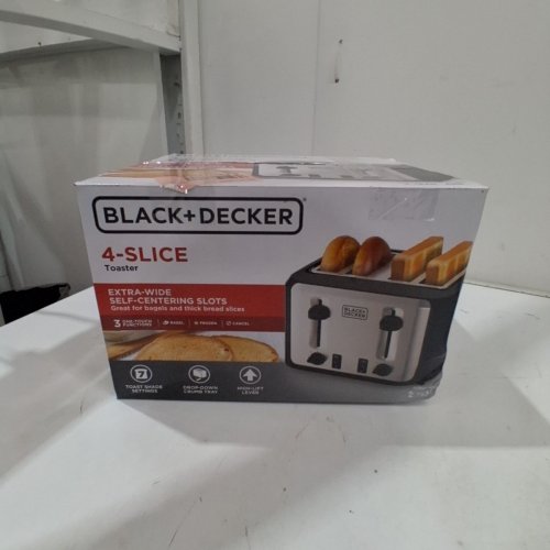 BLACK+DECKER 4-SLICE TOASTER - BLACK/SILVER - (MODEL:TR7847-1BDC) image 5