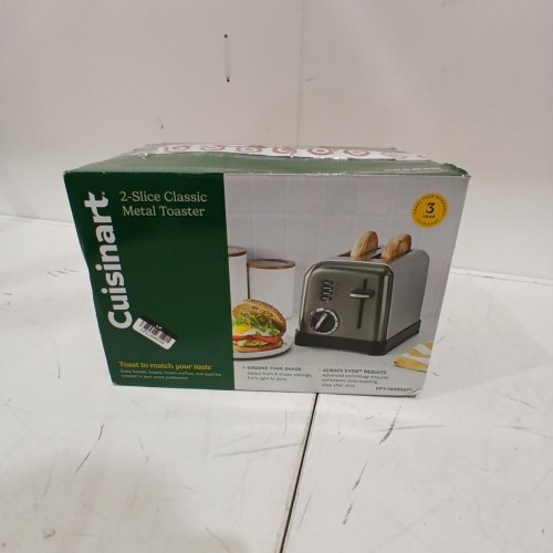 CUISINART BLACK STAINLESS COLLECTION METAL CLASSIC 2-SLICE TOASTER - BLACK STAINLESS STEEL (MODEL: CPT-160(FKK)) image 4
