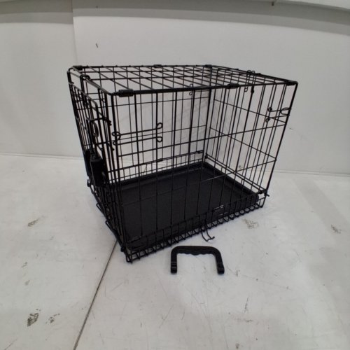 MIDWEST ICRATE SINGLE DOOR FOLDING DOG CRATE - 24" X 18" X 19" - BLACK - (MODEL: 1524) image 2