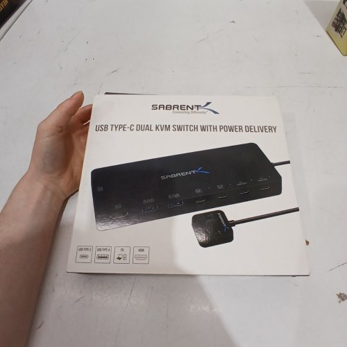 SABRENT USB TYPE-C DUAL KVM SWITCH WITH POWER DELIVERY - BLACK (MODEL: USB-CKDH) image 4