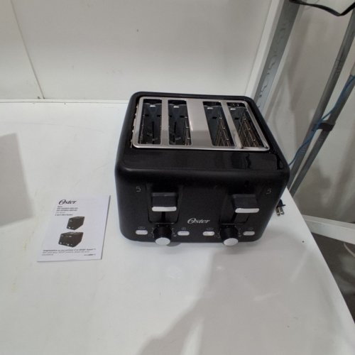 OSTER WIDE-SLOT 4-SLICE TOASTER - BLACK (MODEL#: ‎OTST–0222BK4S–GB22-033) image 3