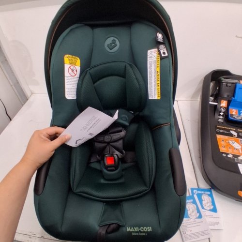 MAXI-COSI MICO LUXE+ INFANT CAR SEAT - UP TO 30LBS - TWILLIC GREEN (MODEL: 22366CTGR) image 5