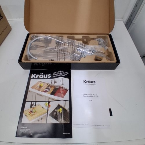KRAUS PURITA 100% LEAD-FREE KITCHEN WATER FILTER FAUCET - CHROME (MODEL: FF-100CH) image 2