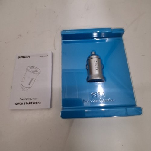 ANKER POWERDRIVE 2 ALLOY CAR CHARGER - 24W - SILVER (MODEL: A2727H41-1) image 2