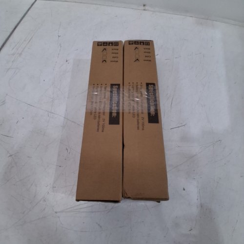 2PK SLEEK LED SOLAR POWERED BOLLARD LIGHTS - BLACK image 4