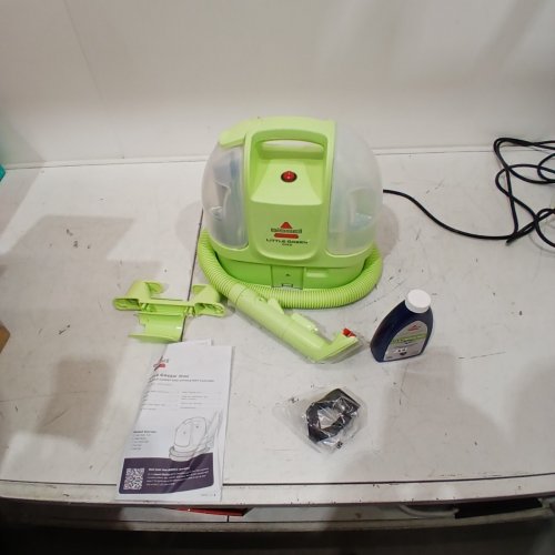 BISSELL LITTLE GREEN MINI CORDED PORTABLE CARPET AND UPHOLSTERY DEEP CLEANER WITH SELF-CLEANING TOUGH STAIN TOOL AND HYDRORINSE TOOL (MODEL: 4075B) image 3