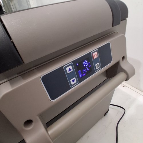 EUHOMY ELECTRIC COOLER CAR REFRIGERATOR WITH BLUETOOTH APP CONTROL - 12V/24V DC - 47QT - BLACK/GREY - (MODEL: CF001-45GR-CAEH) image 2