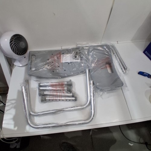 MEDLINE GUARDIAN DELUXE ALUMINUM BATH CHAIR SHOW BENCH WITH BACK image 2